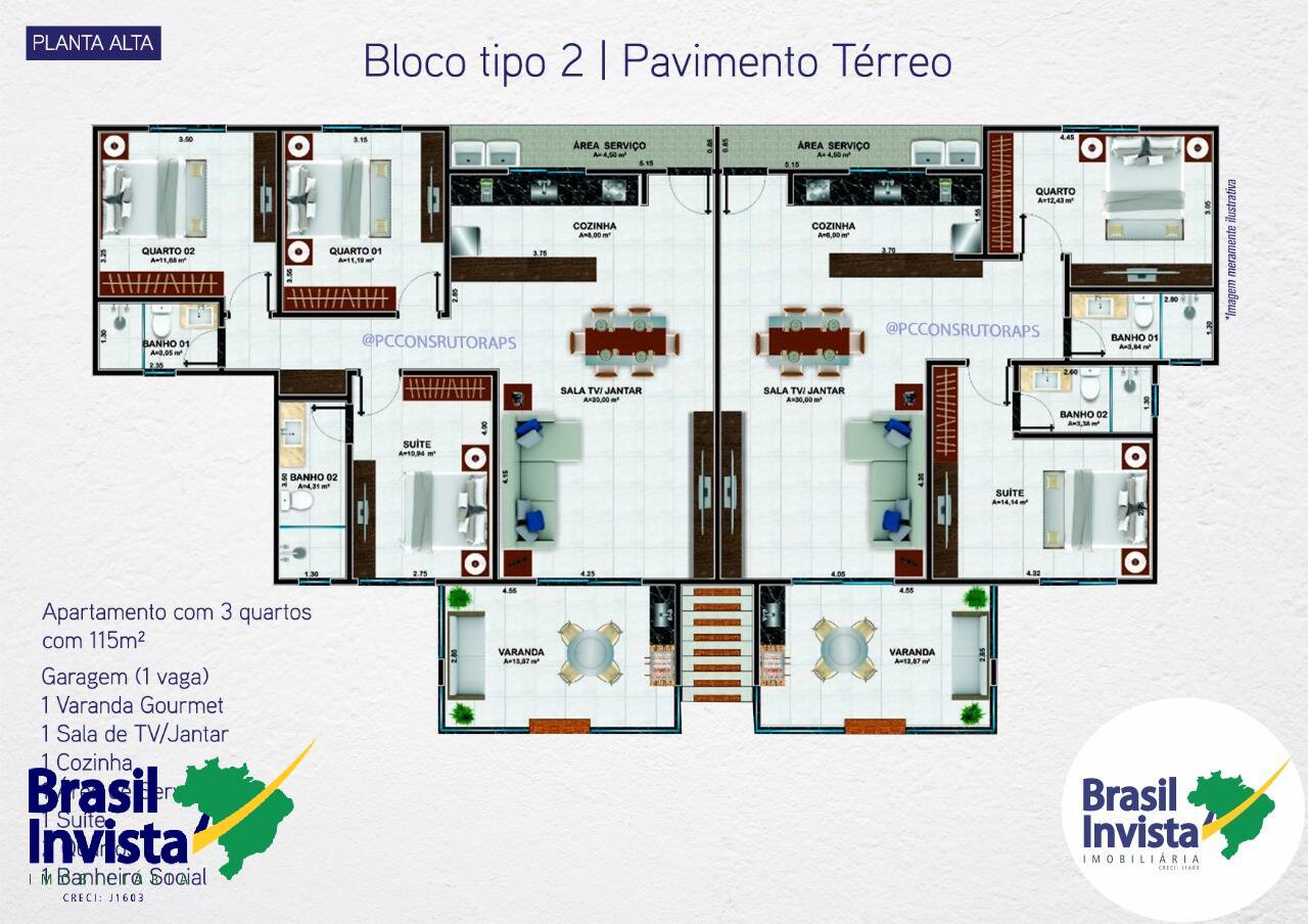 Apartamento à venda com 3 quartos, 100m² - Foto 11