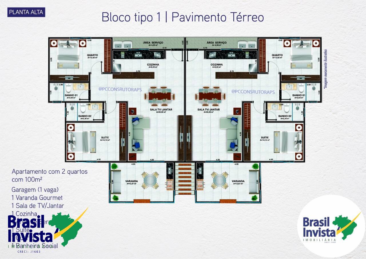 Apartamento à venda com 3 quartos, 100m² - Foto 12